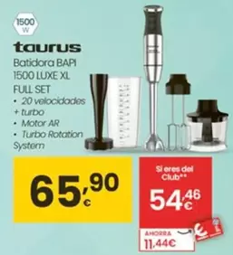 Taurus - Batidora Bapi 1500 Luxe Xl Full Set