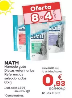 Nath - Humedo Gato Dietas Veterinarias Referencias Seleccionadas