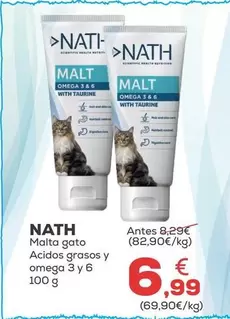 Nath - Malta Gato Acidos Grasos Y Omega 3 Y 6