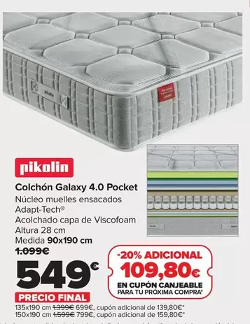 Pikolin - Colchon Galaxy 4.0 Pocket