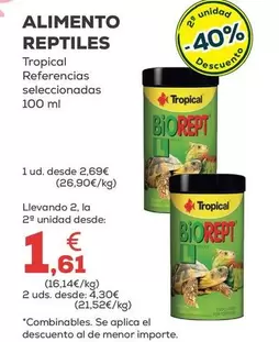 Tropical - Alimento Reptiles Referencias Seleccionadas 100 Ml 
