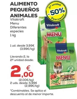 Vitakraft - Alimento Pequeños Animales