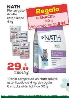 Nath - Pienso Gato Adulto Esterilizado