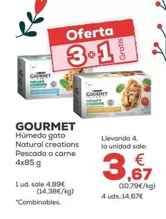 Gourmet - Húmedo Gato Natural Creations Pescado O Carne