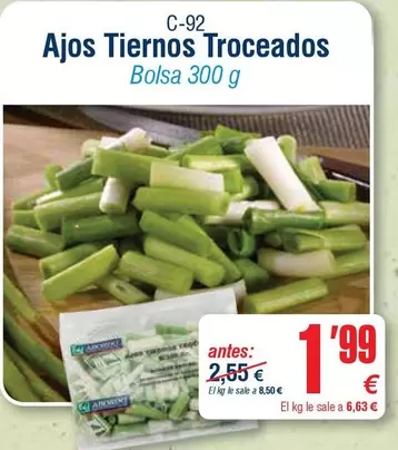 Ajos Tiernos Troceados