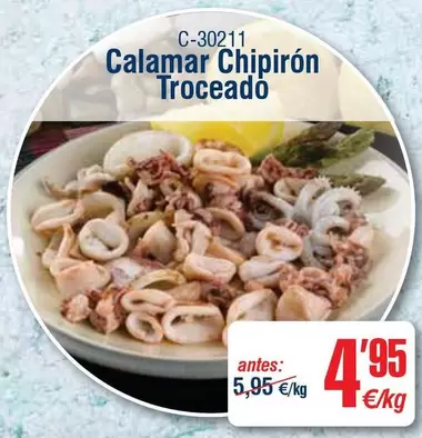Calamar Chipirón Troceado