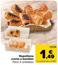 Napolitana Crema O Bombon