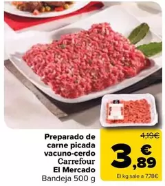 carrefour - Preparado De Carne Picada Vacuno-cerdo El Mercado