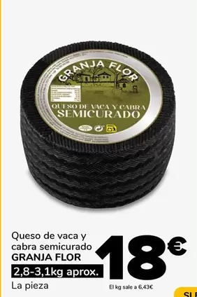 Granja Flor - Queso De Vaca Y Cabra Semicurado