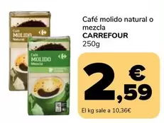 Carrefour - Cafe Molido Natural O Mezcla 250 G