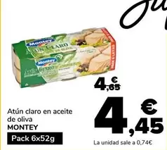 Montey - Atún Claro En Aceite De Oliva