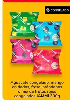 Iammy - Aguacate Congelado, Mango En Dados, Fresa, Arandanos O Mix De Frutos Rojos Congelados