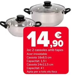 Joc 2 Cassoles Amb Tapes