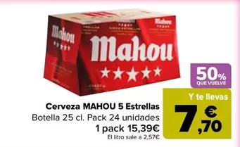 Mahou - Cerveza 5 Estrellas