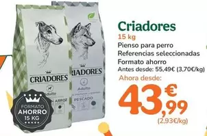 Criadores - Pienso Para Perro