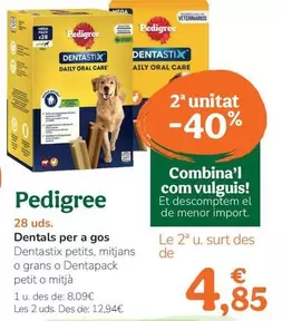 Pedigree - Dentals Per A Gos