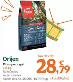 Origen - Pinso Per A Gat