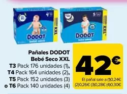 Dodot - Panales Bebé Seco XXL