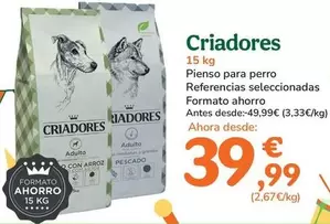 Criadores - Pienso Para Perro