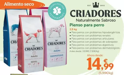 Criadores - Pienso Para Perros