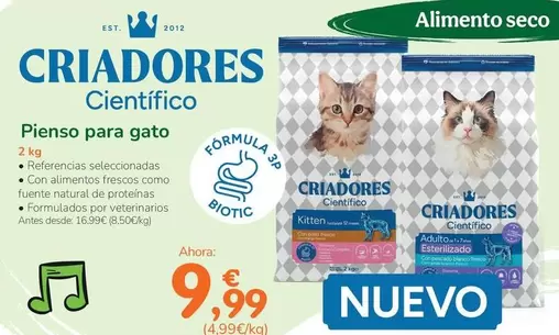 Criadores - Pienso Para Gato