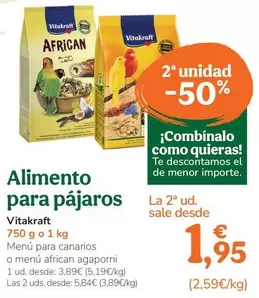 Vitakraft - Alimento Para Pajaros