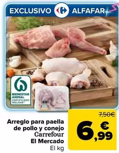 Carrefour El Mercado - Arreglo Para Paella De Pollo Y Conejo 
