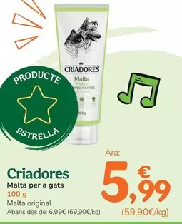 Criadores - Malta Para Gatos