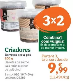 Criadores - Barritas Para Perro