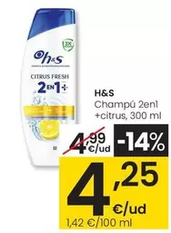 H&s - Champu 2En1 + Citrus