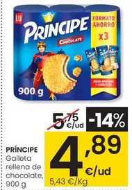 Príncipe - Galleta Rellena De Chocolate