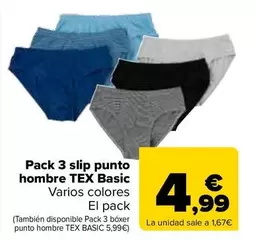 Tex Basic - Slip Punto Hombre