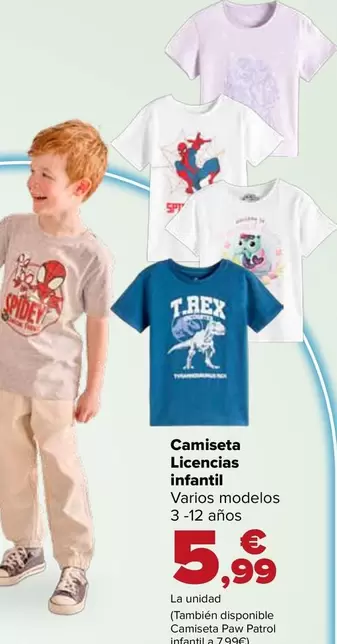 Camiseta Licencias Infantil