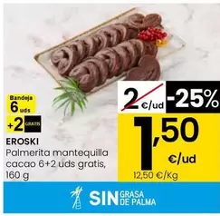 Eroski - Palmerita Mantequilla Cacao