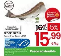 Eroski Natur - Bacalao Skrei MSC