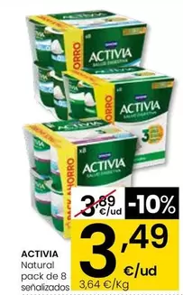 Danone - Activia Natural Pack De 8 Señalizados