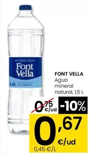 Font Vella - Agua Mineral Natural, 1,5 L