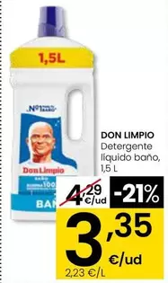 Don Limpio - Detergente Liquido Bano, 1,5 L