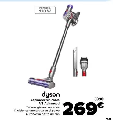 Dyson - Aspirador Sin Cable V8 Advanced