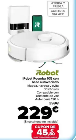 Irobot - Roomba 105 Con Base Autovaciado