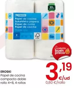 Eroski - Papel De Cocina Compacto 