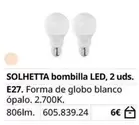 Globo - Solhetta Bombilla Led