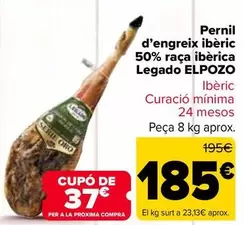 Legado Elpozo - Jamón De Cebo Ibérico 50% Raza Ibérica