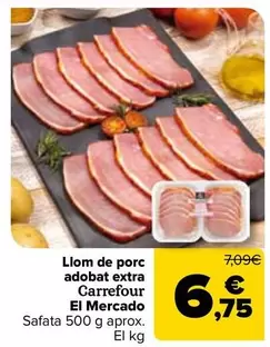 Carrefour El Mercado - Cinta De Lomo De Cerdo Adobada Extra