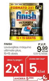 Finish - Lavavajillas Maquina Ultimate Plus