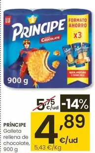 Príncipe - Galleta Rellena De Chocolate