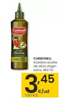 Carbonell - Aceitera Aceite De Oliva Virgen Extra, 460 Ml