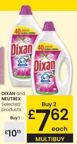 Dixan / Neutrex - Selected Products