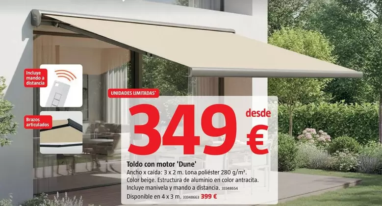 Toldo Con Motor 'Dune'
