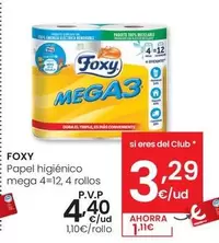 Foxy - Papel Higiénico Mega
